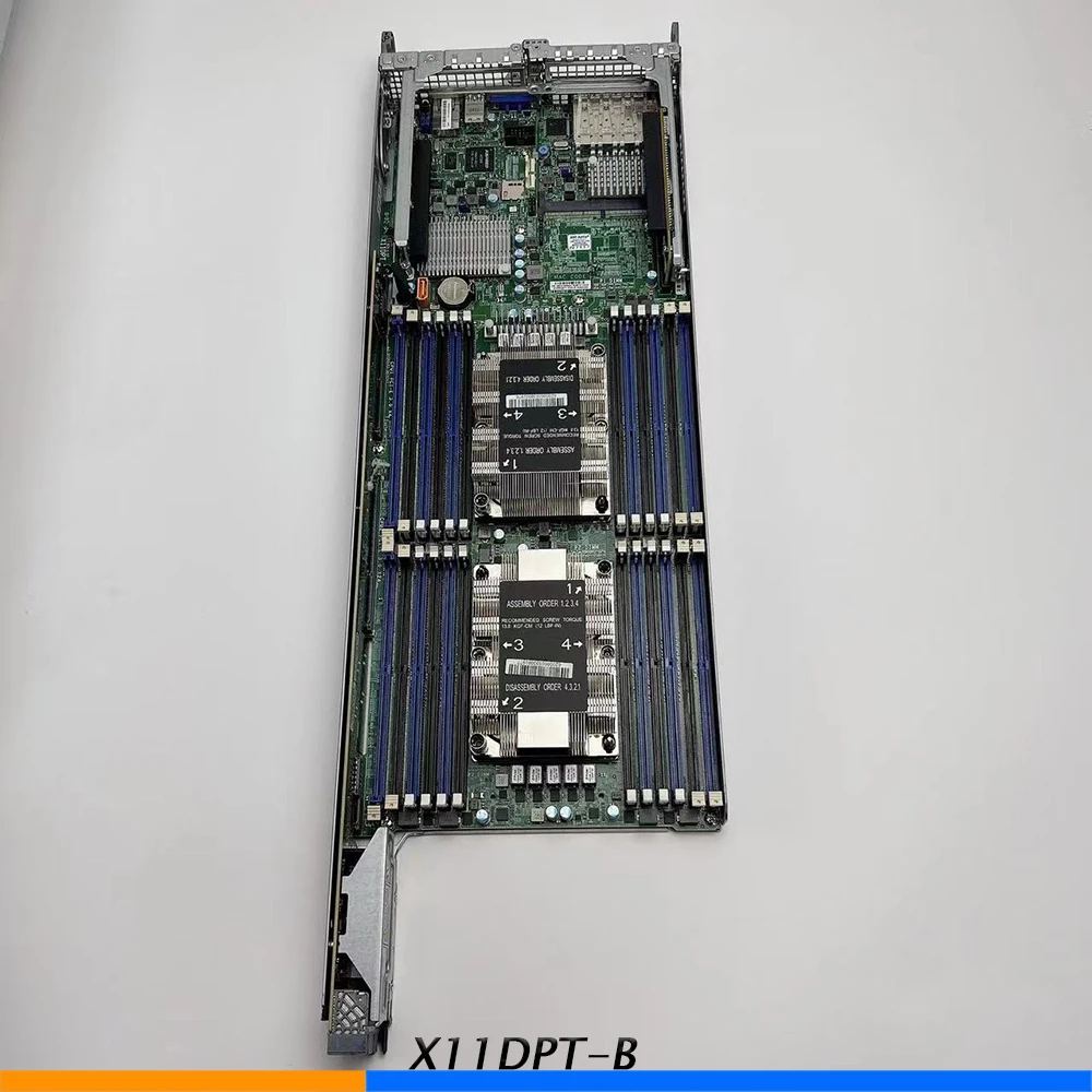 Blade Server Motherboard For Supermicro X11DPT B 2029BT HNC1R3647 LGA 3647 Excluding heat sink