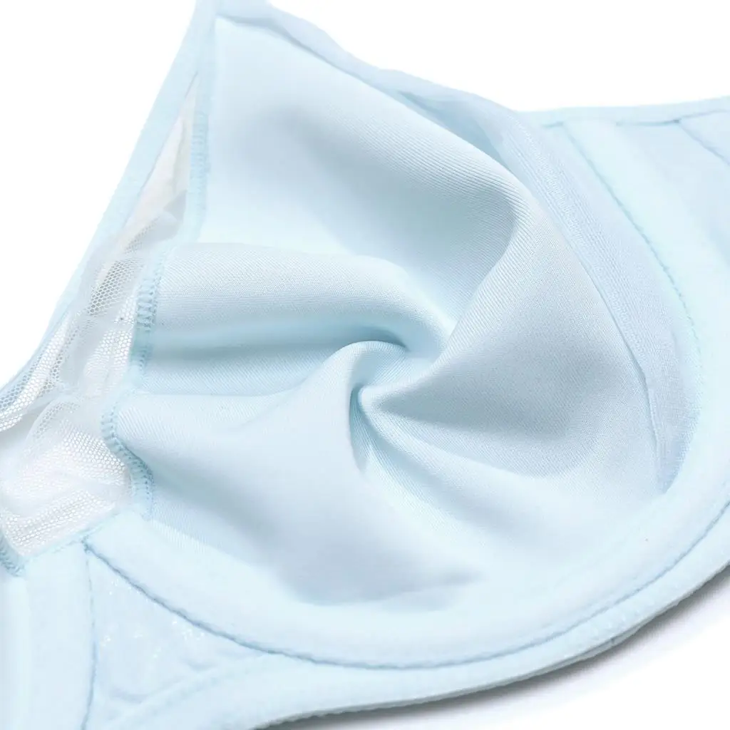 Women's Minimizer Bras Full Coverage Sheer Plus Size Underwire Unlined Bra