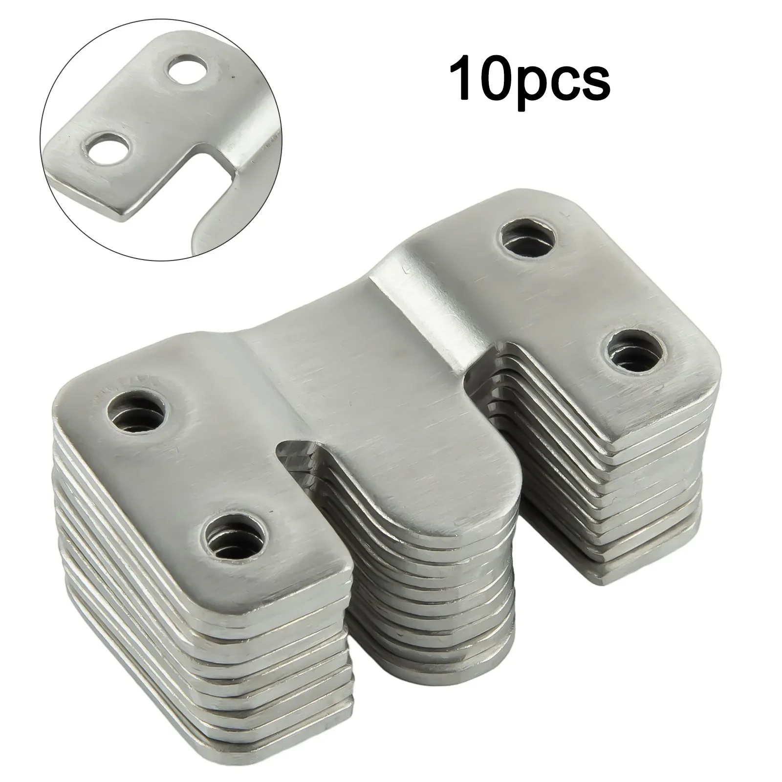 

10PCS Stainless Steel Heavy Duty Picture Frame Hook Set Hanger Steel Sofa Interlock Bracket Joint Bed Hanging Hook Hardware