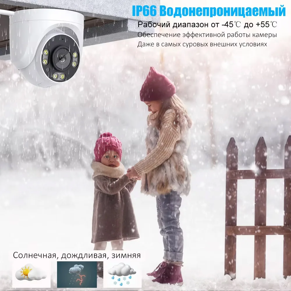 5MP WIFI 2.4G 방수 등급 IP66 플라스틱 케이스