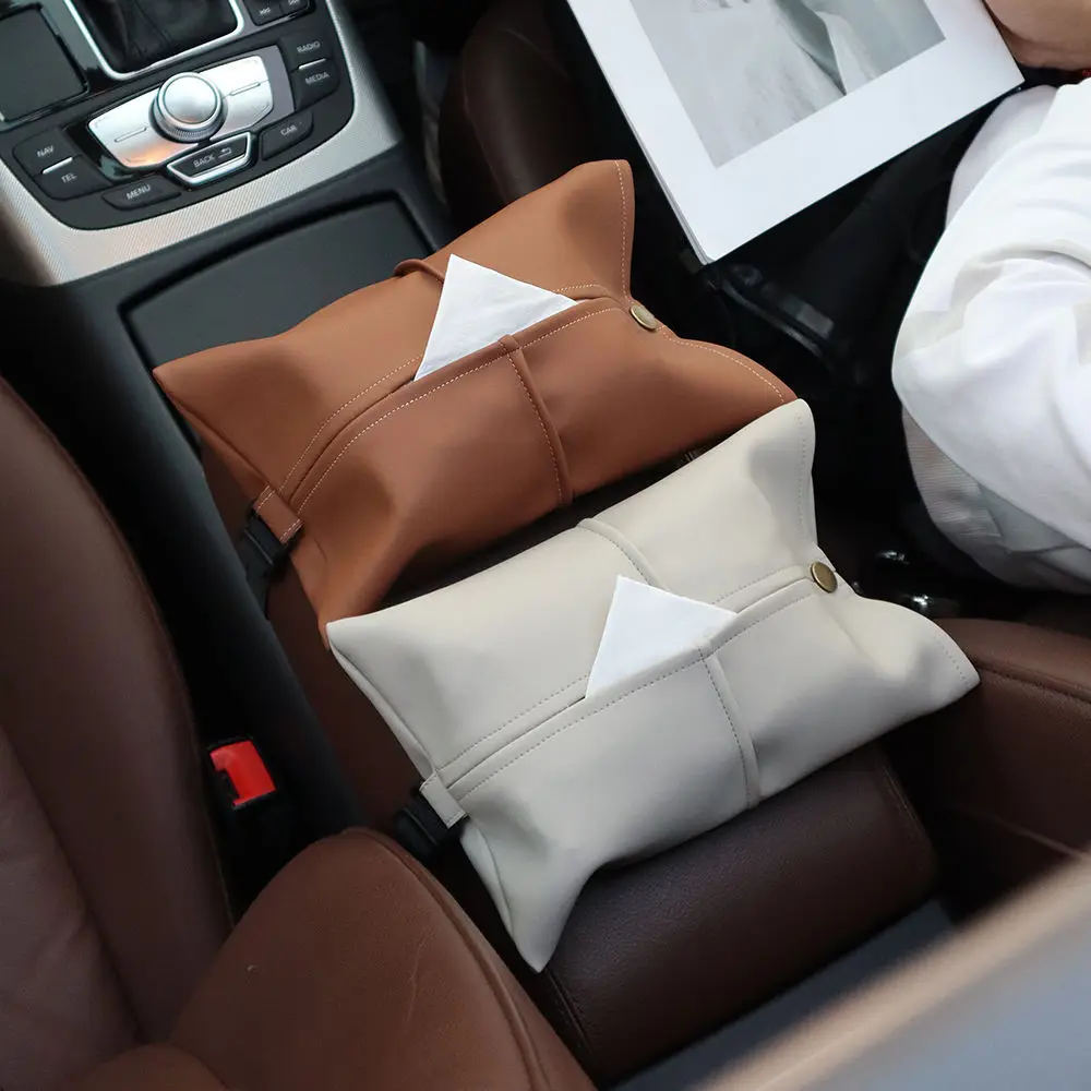 Tissue Box, Car Tissue Holder-Tissue Box for Living Room, Dining Table and Car