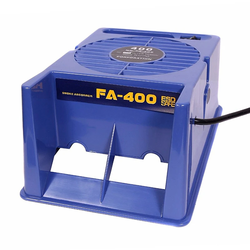 FA-400 electric soldering iron, soldering tin, smoke extractor, welding smoke detector, dual-use, including 5 smoking sponges 5