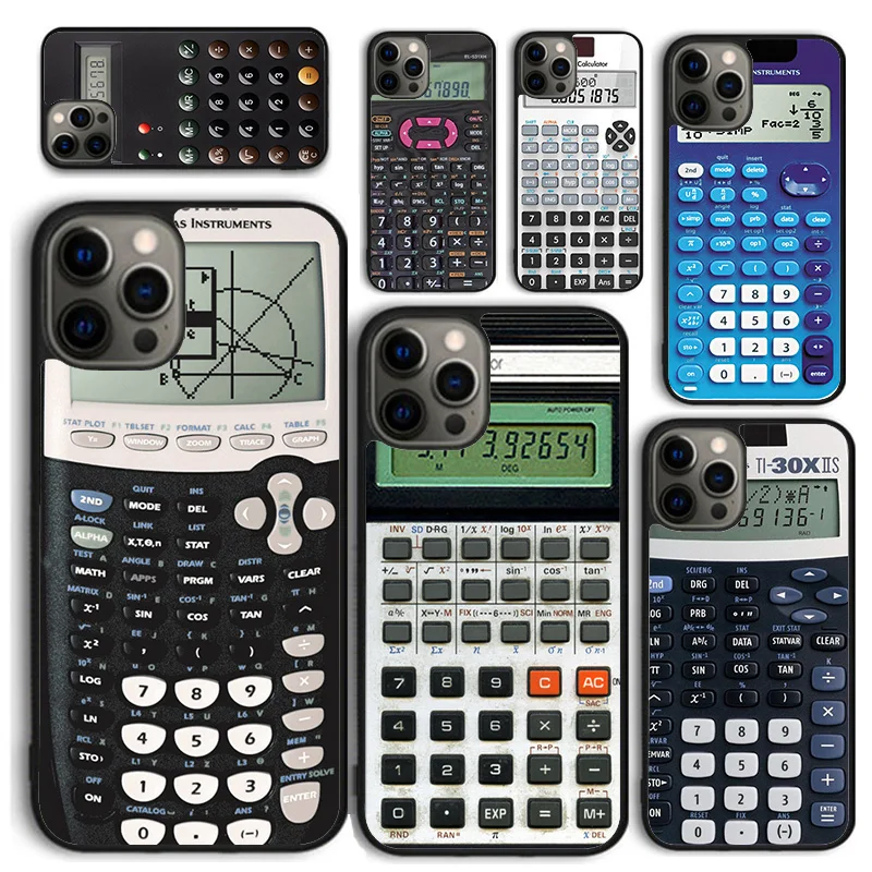 Retro Peculiar Funny Calculator Phone Case For Iphone 14 12 13 Mini 5