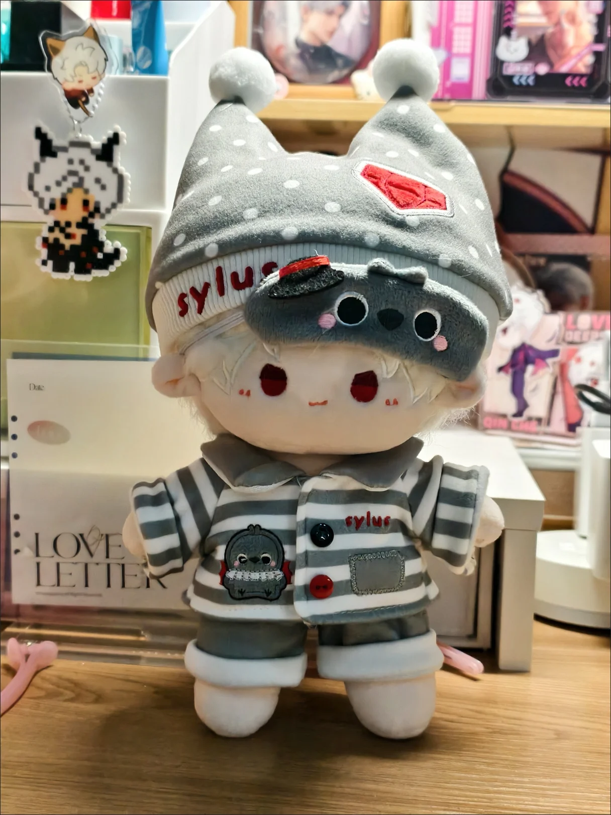 20cm Stuffed Doll Clothes Game Love And Deepspace Sylus Xavier Rafayel Zayne Cosplay Replaceable Clothing Outfits Dress up Gift doll clothes