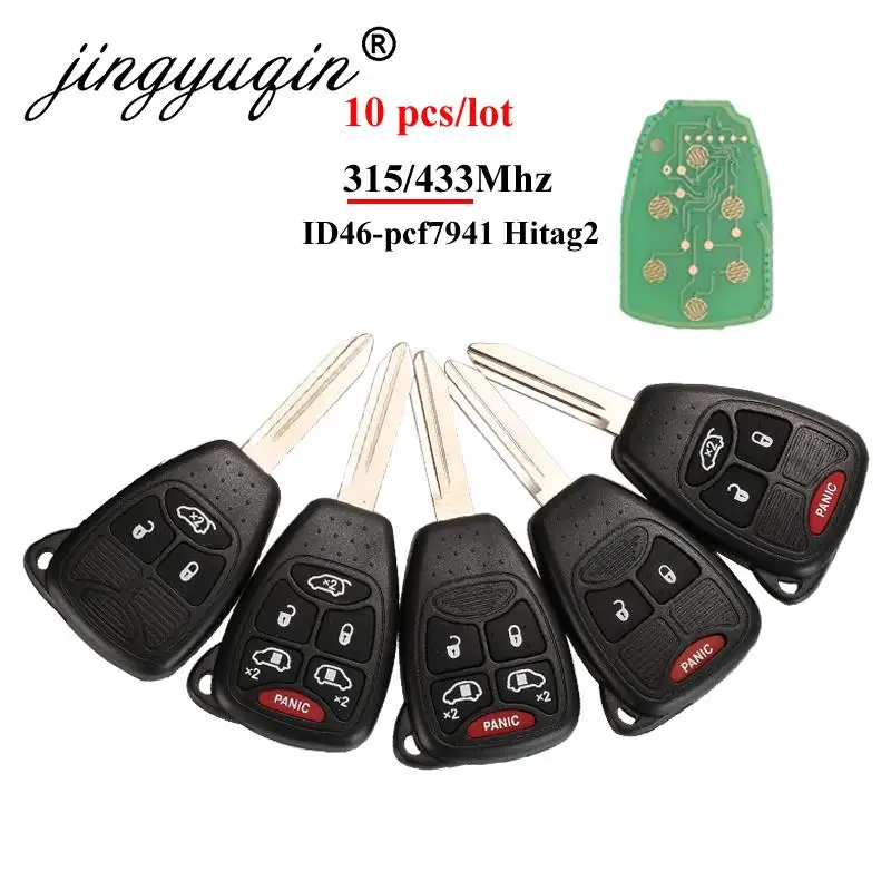 Funkschlüssel 433MHz Funk Schlüssel 433Mhz Id46 Für Chrysler Sebring Pt Cruiser Dodge Jeep Funkschlüssel 433 MHz Chrysler