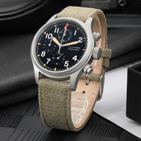 Militado ML1868KF rétro VK67 montre chronographe à Quartz boîtier en acier inoxydable 3 cadran étanche 100M montre militaire multifonction 3