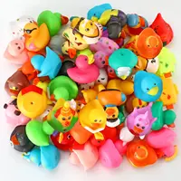 2 inch Assortment Rubber Duck in Bulk,50-Pack Assorted Mini Duck Toy for Ducking Cruise Ship,Floater Duck for Kid Bath Toy Gift 2