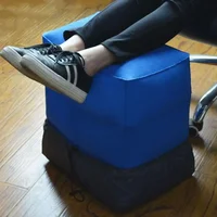 PVC Inflatable Travel Pillow Foot Rest Kids Flight Sleeping Resting Pillow On Airplane Car Bus Pillow Foot Pad 1