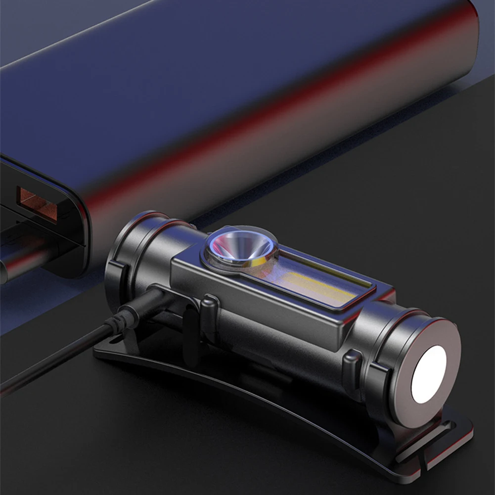 COB LED 헤드램프 자석 손전등 방수 헤드 라이트 USB 충전식 야외 캠핑 러닝 사이클링 낚시용