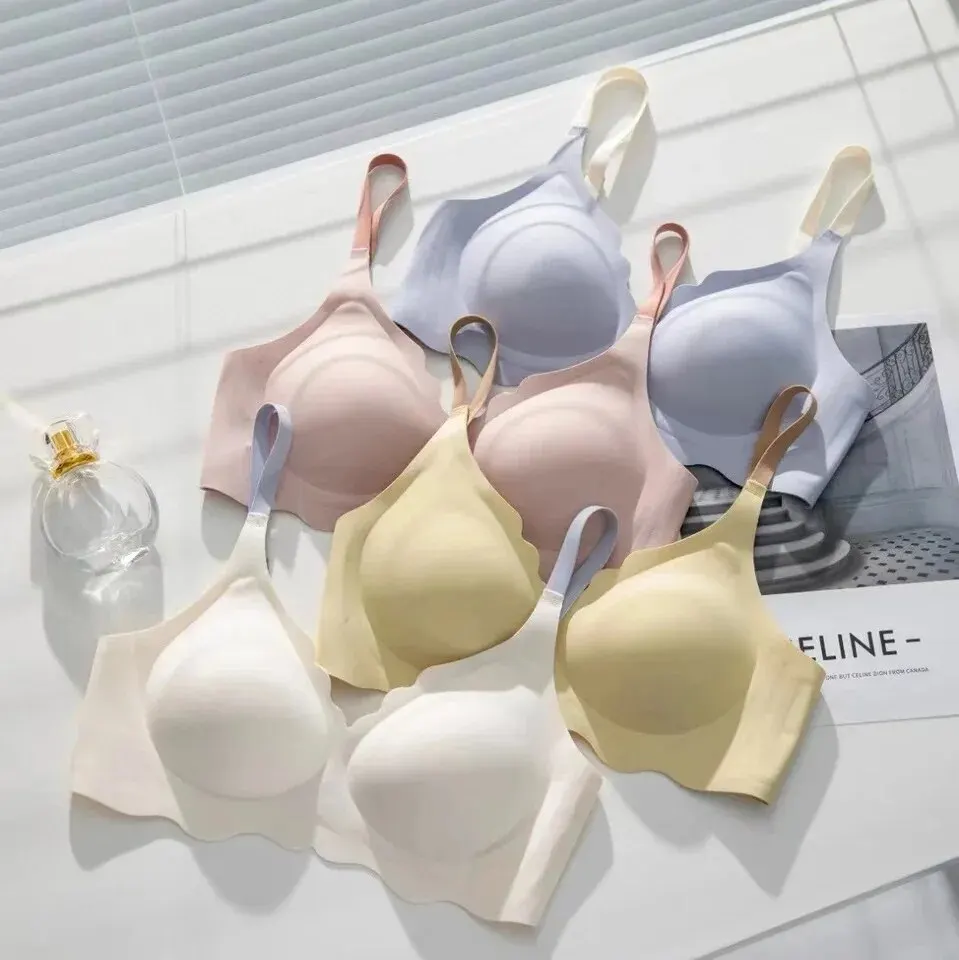 Womens Bra No Trace No Steel Ring Upper Support Sling Adjustable Beauty Back Thin Section