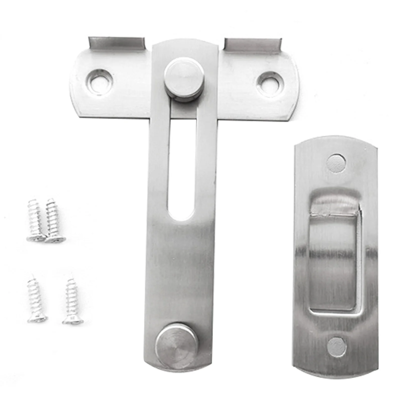 Description Picture 2 of itemBarn Door Latch Stainless Steel Latch Safety Sliding Barn Door Lock Door Latch Buckle For Barn Garden Bathroom Outdoor Garage