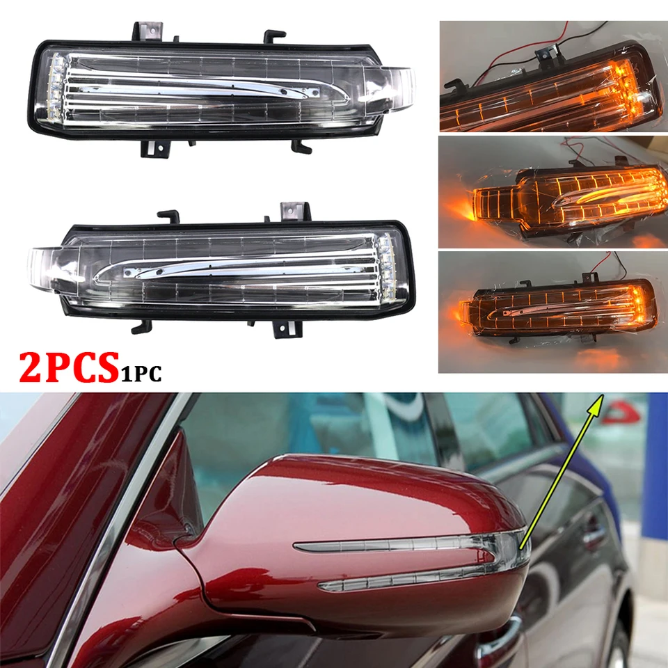 Clignotants Latéraux LED Défilants Mercedes Vito, Classe E, Sprinter W210 W202 W208 R170 Vito W638 Version Clair