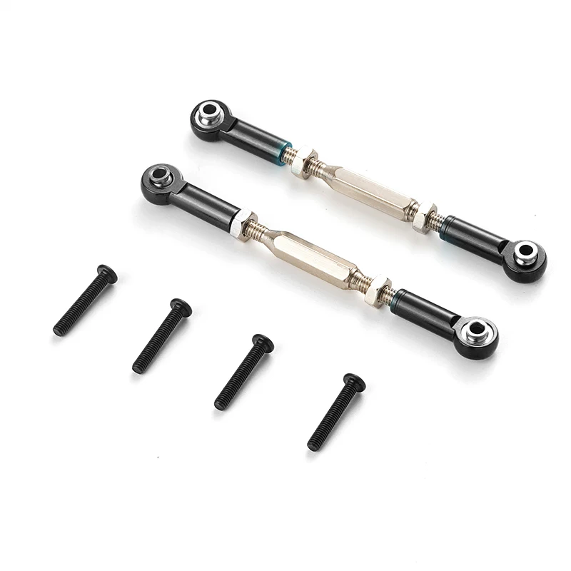 

2 упаковки/партия, передняя/задняя рулевая тяга для AXIAL 1/10 Rock Racer AX90026 AX31016 Hop-ups Desert Red