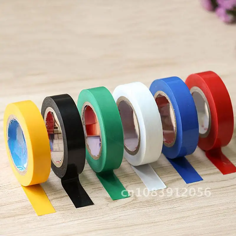 

10M/15M Wire Flame Retardant Electrical Insulation Tape 600V High Voltage PVC Tape Waterproof Self-adhesive Electrician Tape