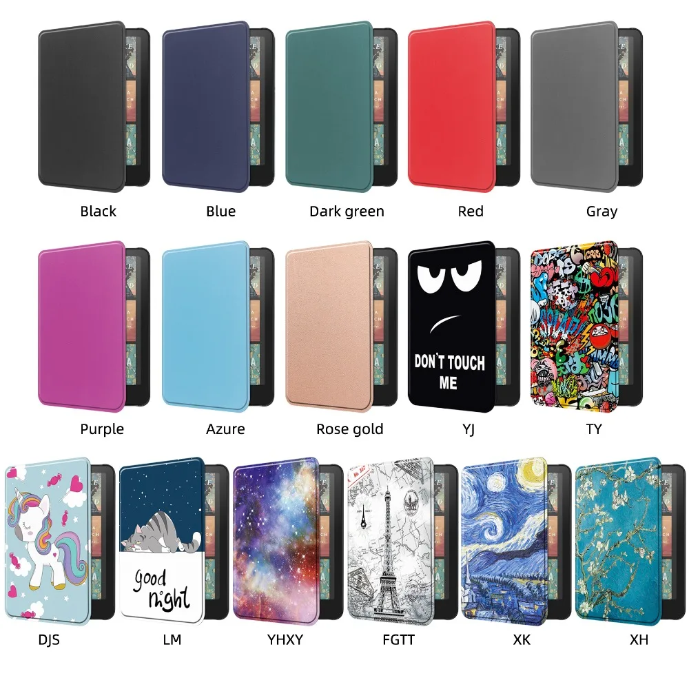 Kindle カバー付き Kindle Paperwhite 2024 7インチ用スマートケース PUレザーフリップ