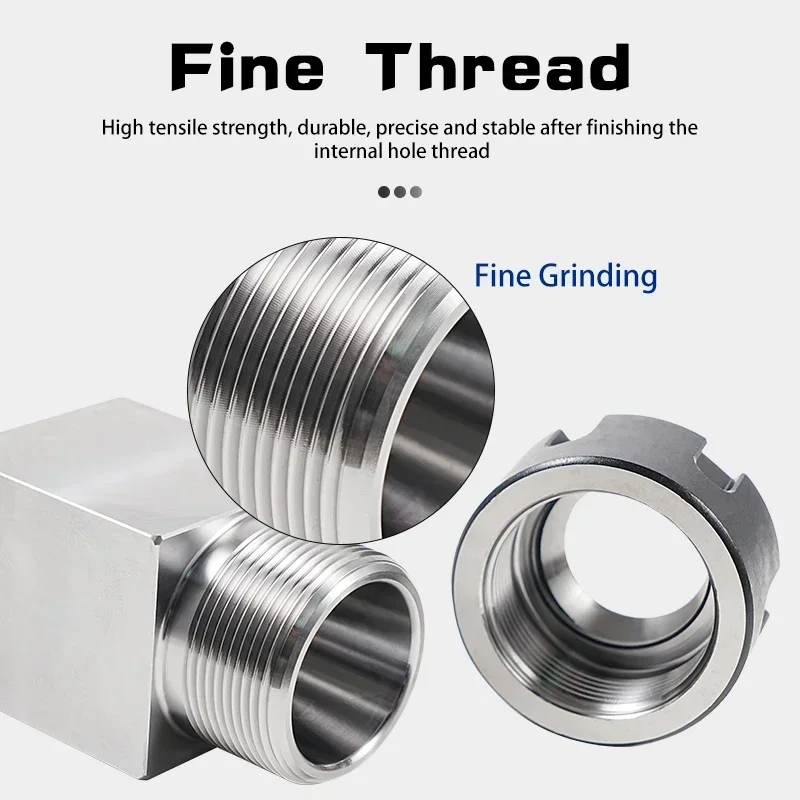 Spring collet collet block holder ER square hex collet block ER/25/32/40 block chuck holder workholding holder for CNC lathe engraving machine