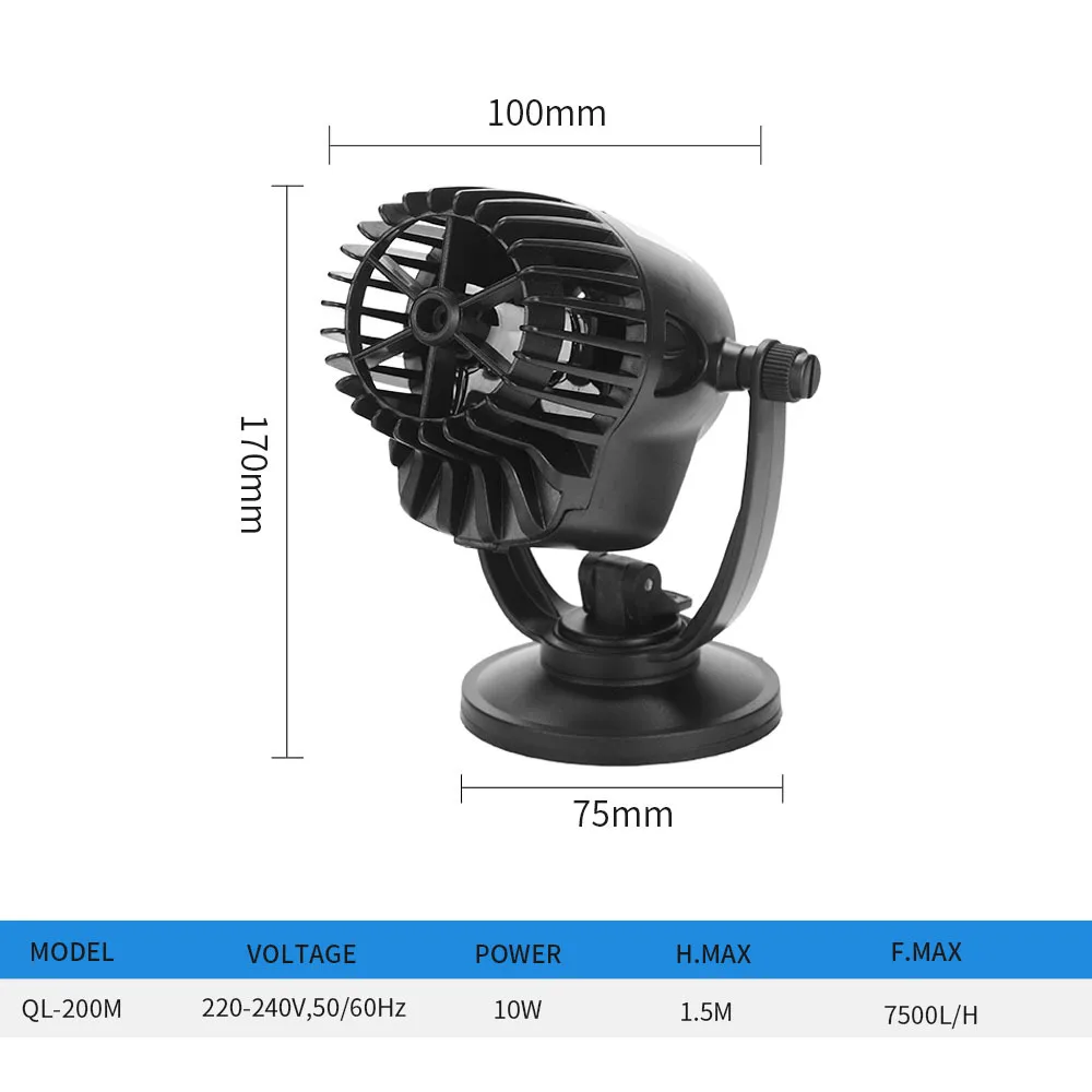 Wave Maker Wavemaker Water Pump for Aquarium Fish Tank Submersible Aerobic Pump Water Circulation Pump Flow Pump Surf Pump 220V 