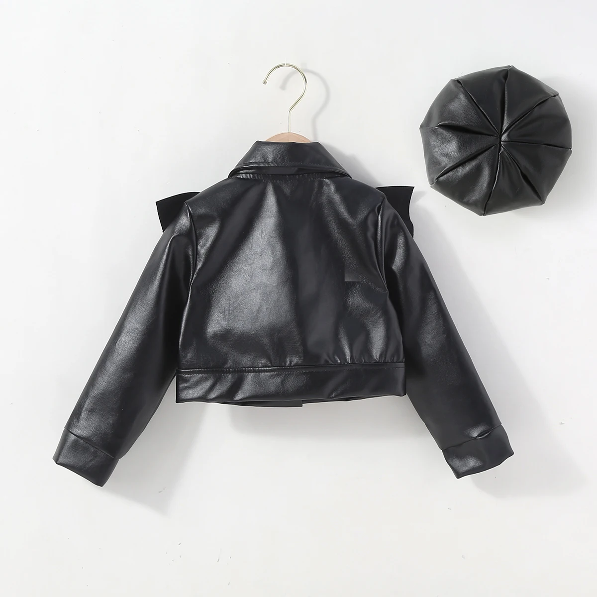 Leather Jackets And Hat For Kid