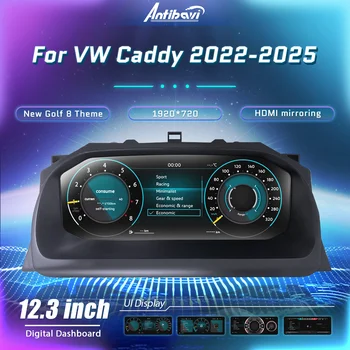 Panel Lcd Digital de 10,25 pulgadas para Volkswagen Golf5 MK5 Caddy Touran T6 EOS Sharan instrumento Virtual Paneel Cockpit 1