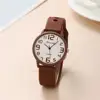 Women Fashion Silicone Watches Set Minimalist High Number  Qualities Big Dial Ladies Quartz Wristwatches With Casual Clock Gifts 5