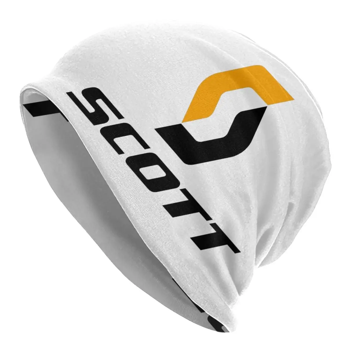 

Best Orange Black Scotts Bike Logo Bonnet Hats Knit Hat Fashion Street Skullies Beanies Hat Men's Women's Summer Head Wrap Caps