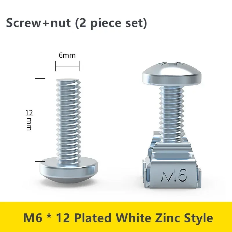 Cabinet Mounting Screws and Cage Nuts with Washers