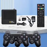 G11 Pro Video Game Box Встроенная 10000+ ретро-игр Домашняя консоль в стиле ретро Plug and Play с беспроводными двумя контроллерами 2,4G