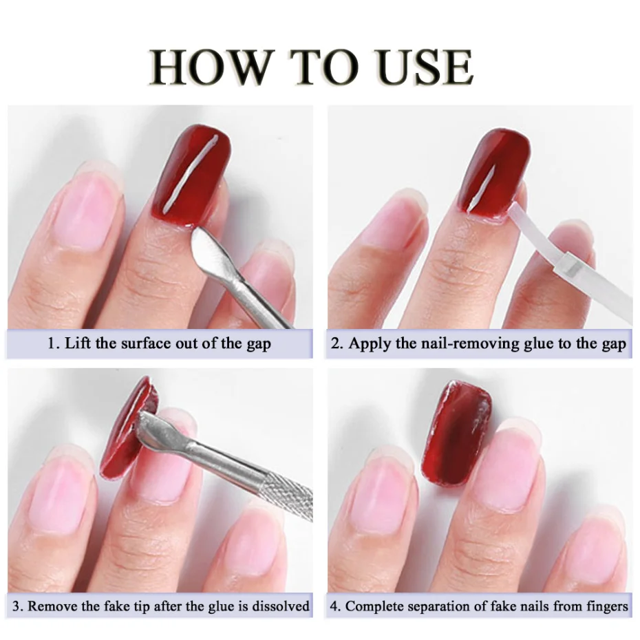 10ml Debonder Glues For Removeing False Nails Gel Polish Rhinestone Remover Tools Manicure Cleaner Degreaser Liquid NF1869 nail polish remover nail gel remover nail debonder nail glue remover