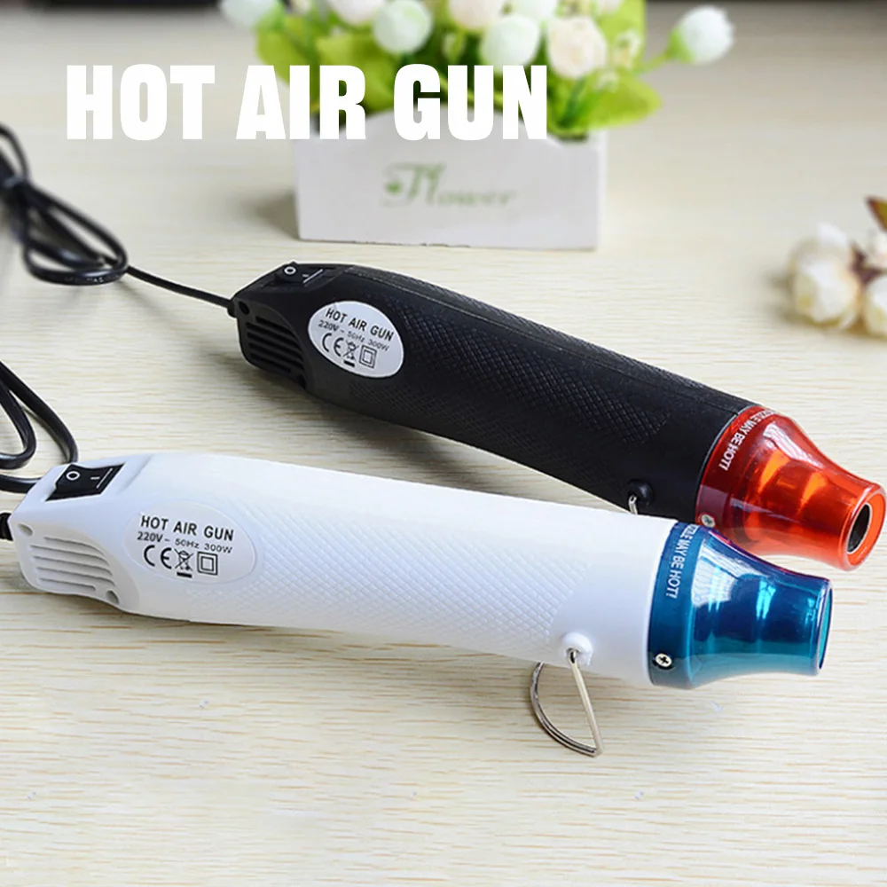 Mini Powerful Household Hot Air Gun 220V Eurocode Plug With Support Seat Thermal Output 300W Handicraft Thermal Shrinkage hot air gun,heat gun,mini hot air gun