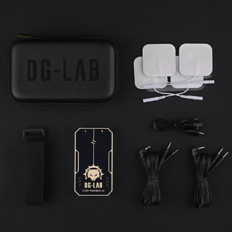 DG-LAB COYOTE E-Stim Powerbox 3.0 PawPrints Wireless Button Metal BiPloar Electrode Electro Shock Stimulator Sex Toys electro sex toys electric sex toys