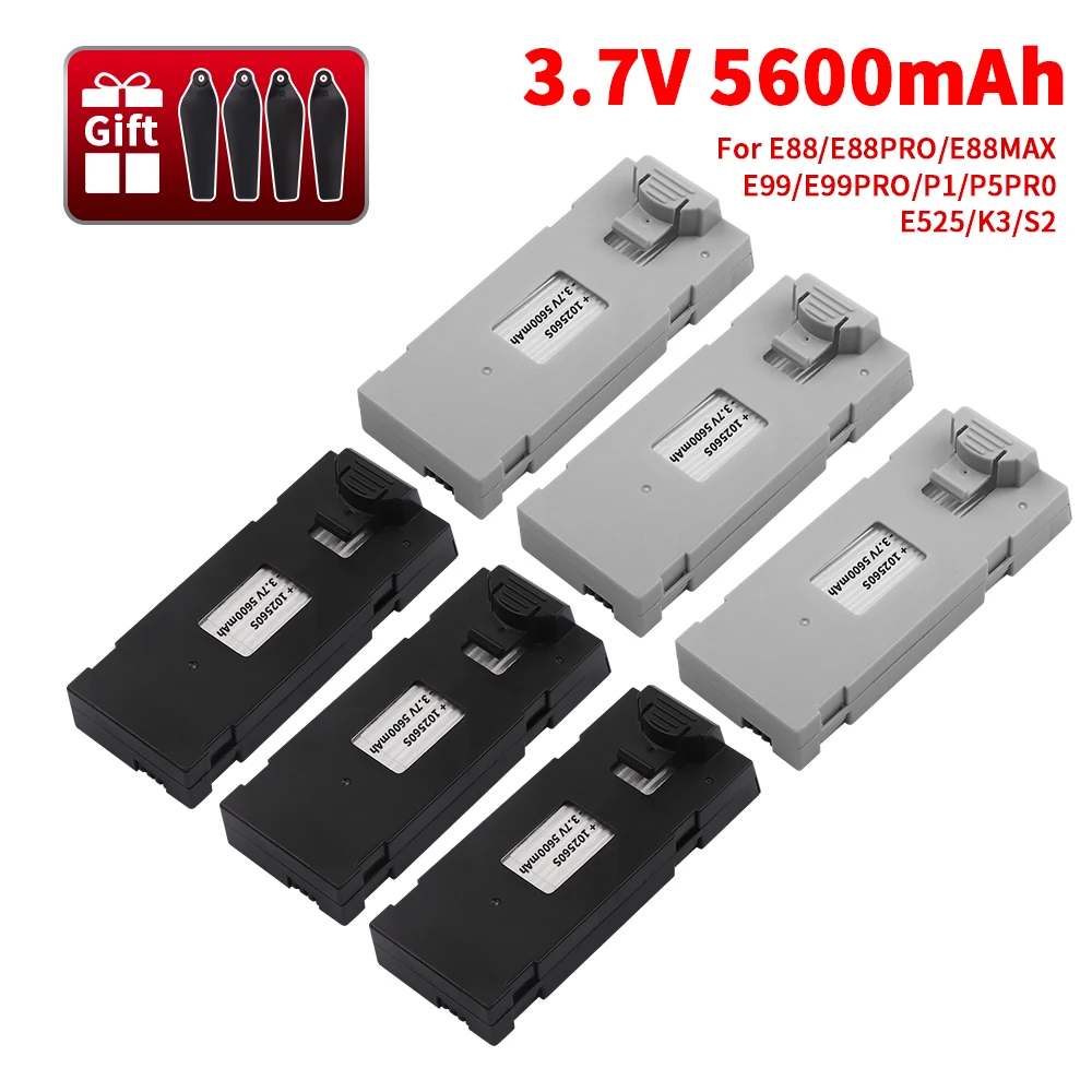 Lot de 2 à 6 Batteries Drone Rechargeables Compatibles avec Tous Drones