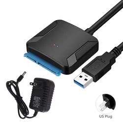 2022 USB 3.0 Vers Sata Câble Adaptateur Convertisseur USB 3.0 Disque dur Câble Convertisseur Pour Samsung DEO 2.5 3.5 HDD Adaptateur SSD 