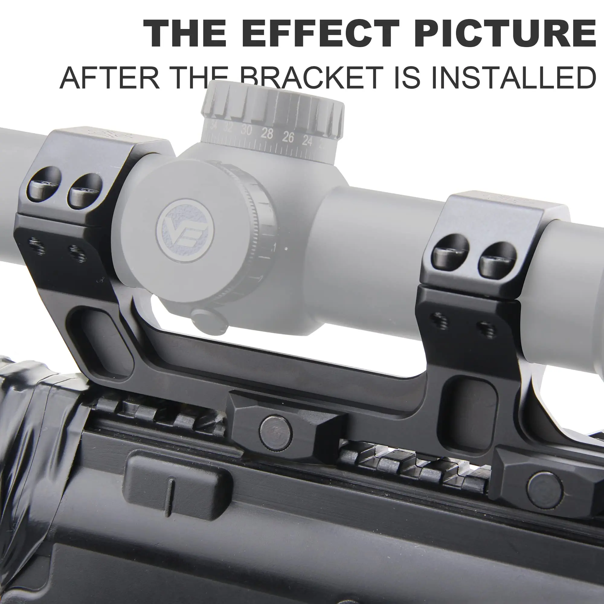 X-Accu 30Mm One-Piece Extended Picatinny AR Mount 0/20 Moa Type Ar Platform Tactical Picatinny Mount