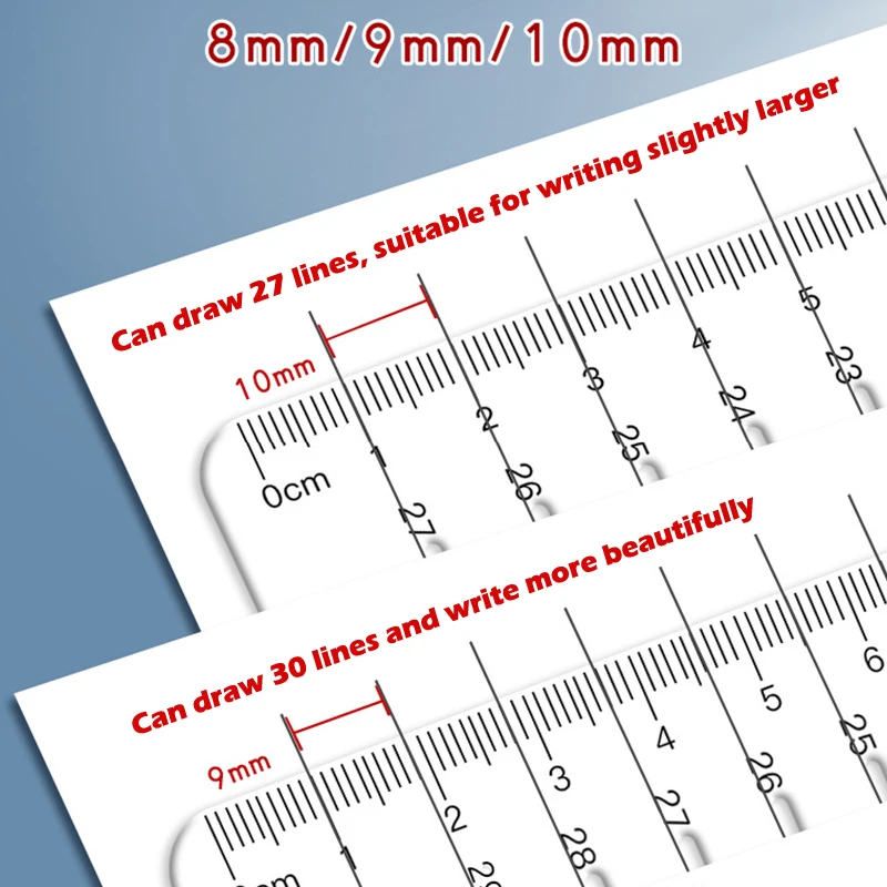 STOBOK Line Drawing Ruler Envelope Guide Stencil Lettering Guide Metal  Ruler Drawing Line Ruler Examination Ruler Calligraphy Paper Metric Ruler