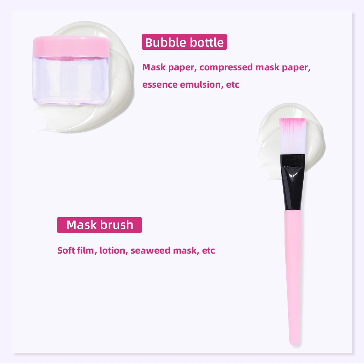 Luxury Hair Mask & Facial Cleansing Set with Bowl, Spoon, and Brush