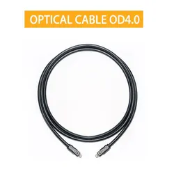 Premium Gold - Plated Digital Optical Audio Toslink Cable - High Quality, 6FT/1.8M - 3m (OD4.0)