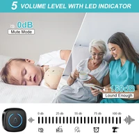 Wireless Doorbell Intelligent Welcome Door Bell 300M/984 FT Remote 60 Songs Melodies Home Smart Doorbell US EU UK Plug Optional 5