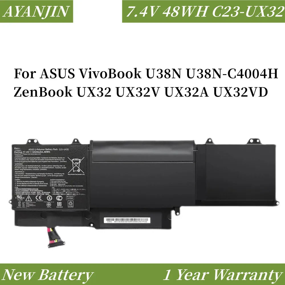 Новинка 7,4 V 48WH/6520mAh C23-UX32