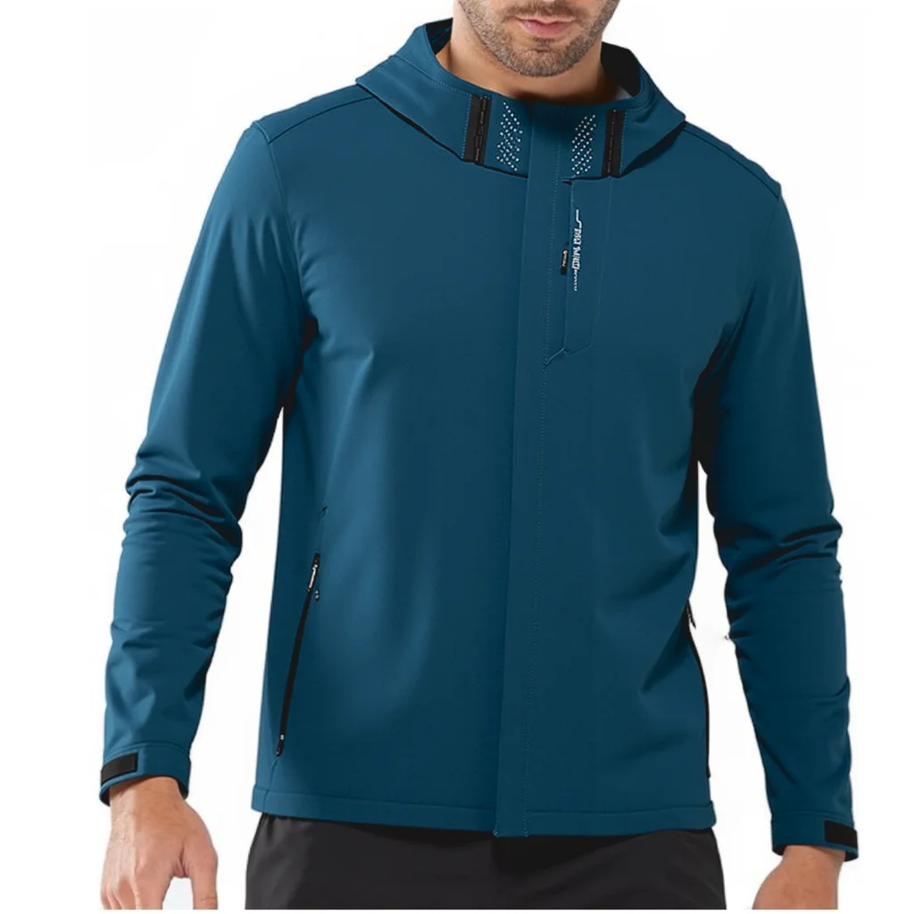 EiAO Men's & Women's Lightweight Waterproof Windproof Jacket - Outdoor Hooded Raincoat Spring Autumn Hiking Trekking Sports Coat