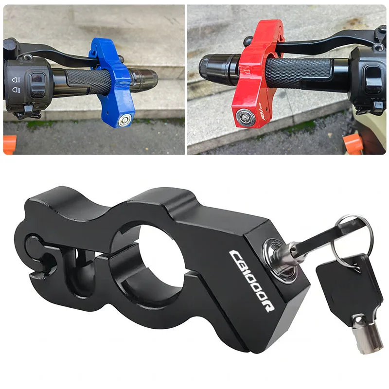 

Motorcycle Handlebar Lock Brake Handle Solid Lock Imitating Steal Lock Pull Rod Anti Theft For Honda CB1000R CB1000 R