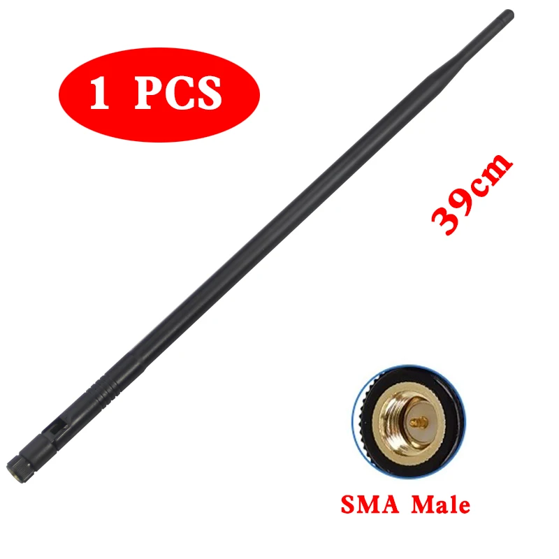 Externe WLAN-Antenne 2.4G 5.8G 12dBi Verstärkung RP-SMA-Stecker Faltbare Antenne für WLAN-Karten, Router und Netzwerk-Booster-Antennen – Detail 6