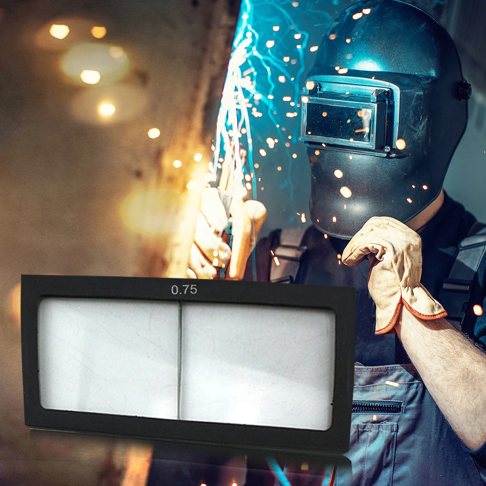 Welding Helmet Lens 0.75-3.0 Diopter Arc Welding Magnifier Eye-protecting Magnifying Replace Lens For Welder