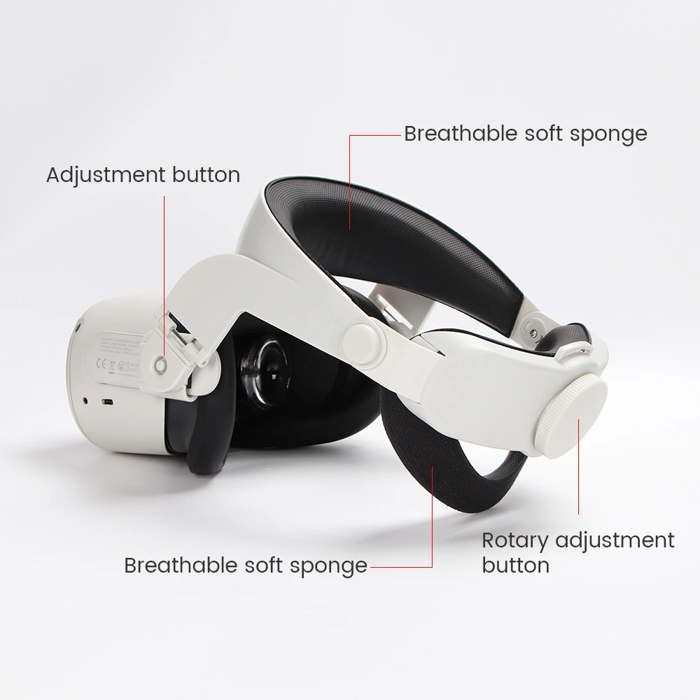 Quest2 Elite Adjustable Head Strap Increase Supporting Reduce Pressure Improve Comfort-Virtual For Oculus Quest 2 VR Accessories