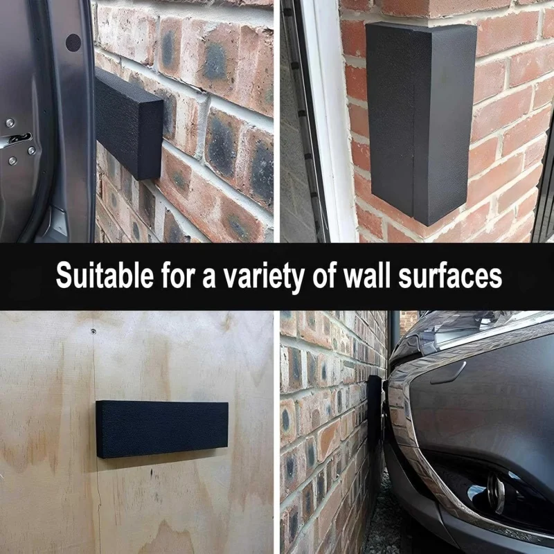 4-Pack Garage Wall Protectors - Self-Adhesive Car Door Guards Prevent Scratches & Damage