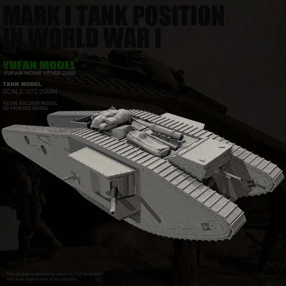 YUFAN MODEL 1/72 레진 모델 키트 자체 조립 및 색칠 YFWW-2385/3D