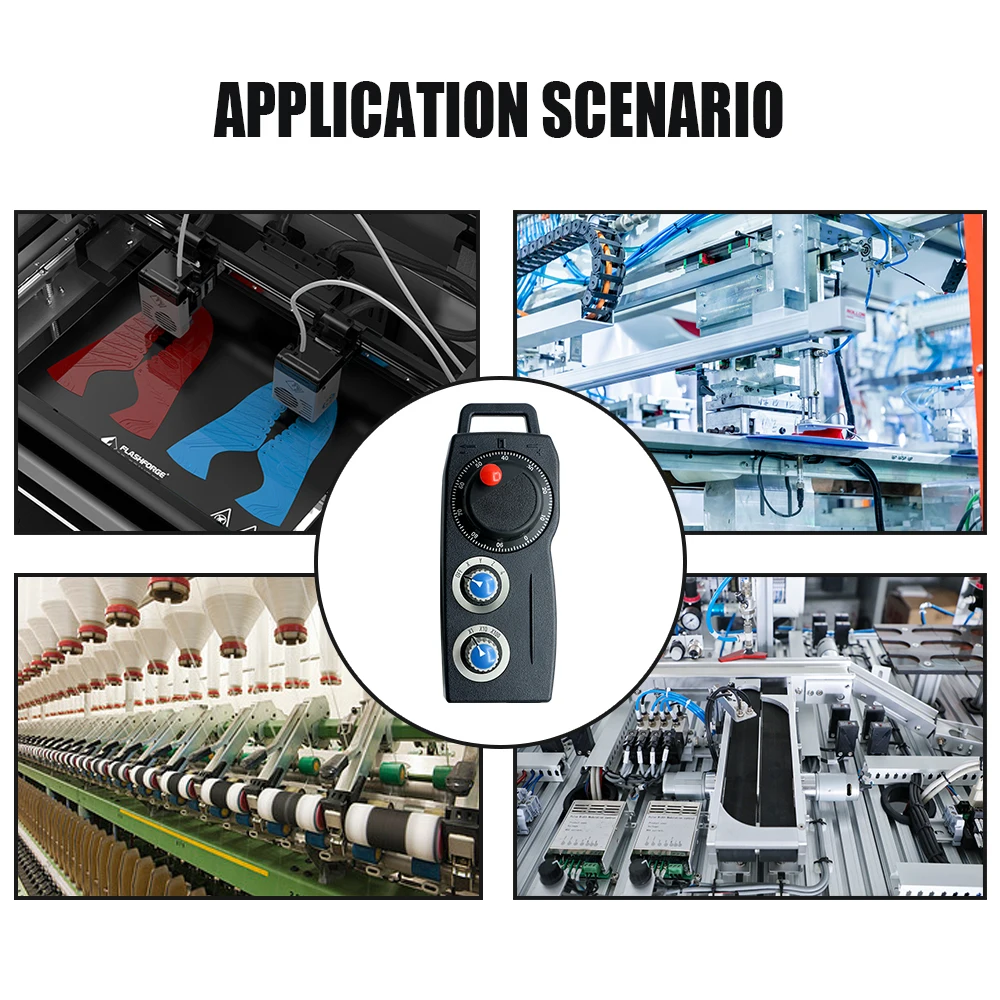 HLTNC 4 6-Axis NEW Manual Pulse Generator 5V 24V Handwheel 100PPR 25PPR MPG Universal Pendant Handwheel For CNC Machining Center