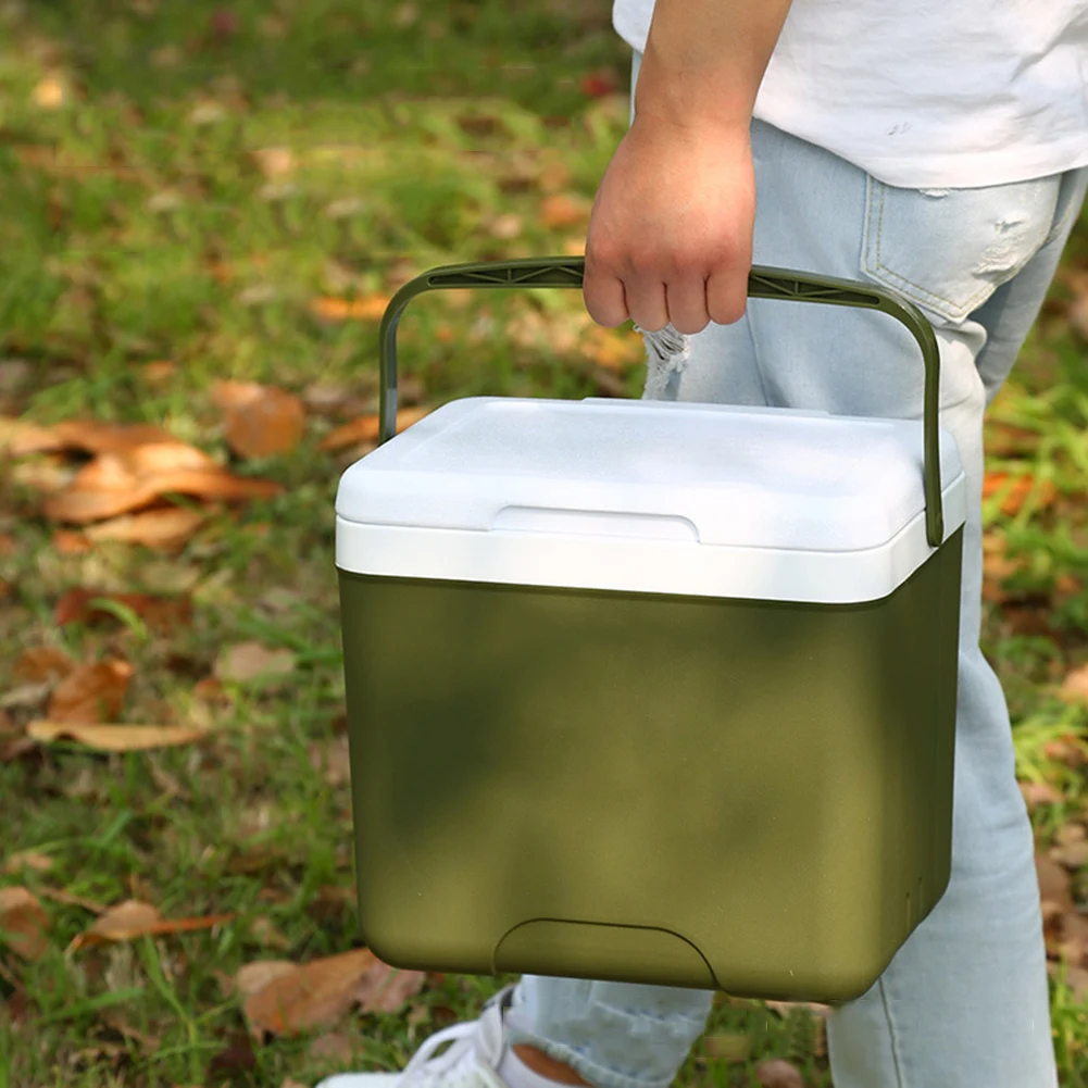Cooler Bag Food Preservation Box 13L Fresh-Keeping Incubator Large Capacity Food Storage Box Cooler Car Ice Bucket Camping BBQ Equipment