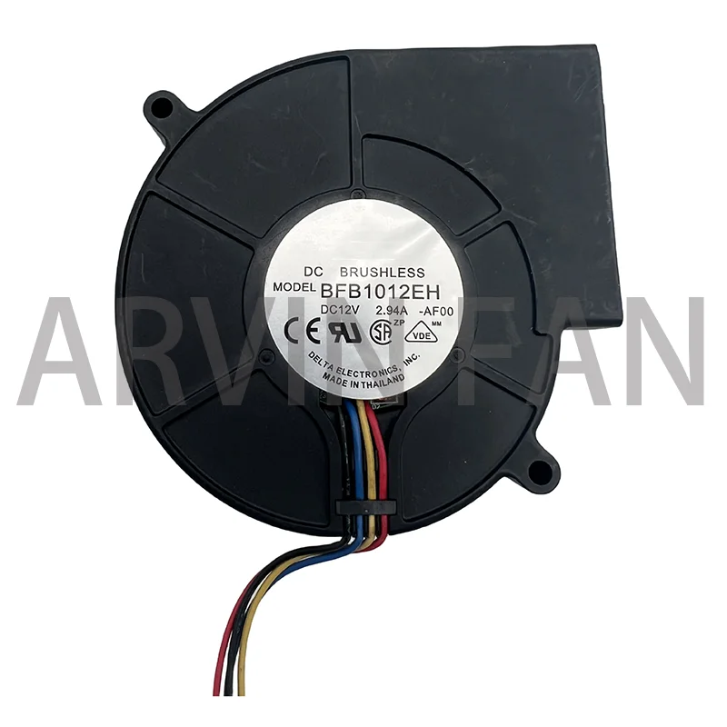 

BFB1012EH 9733 12V 2.94A 9cm 3/4wire Double Ball Air Fan Centrifugal Turbine Blower 9cm 3/4wire