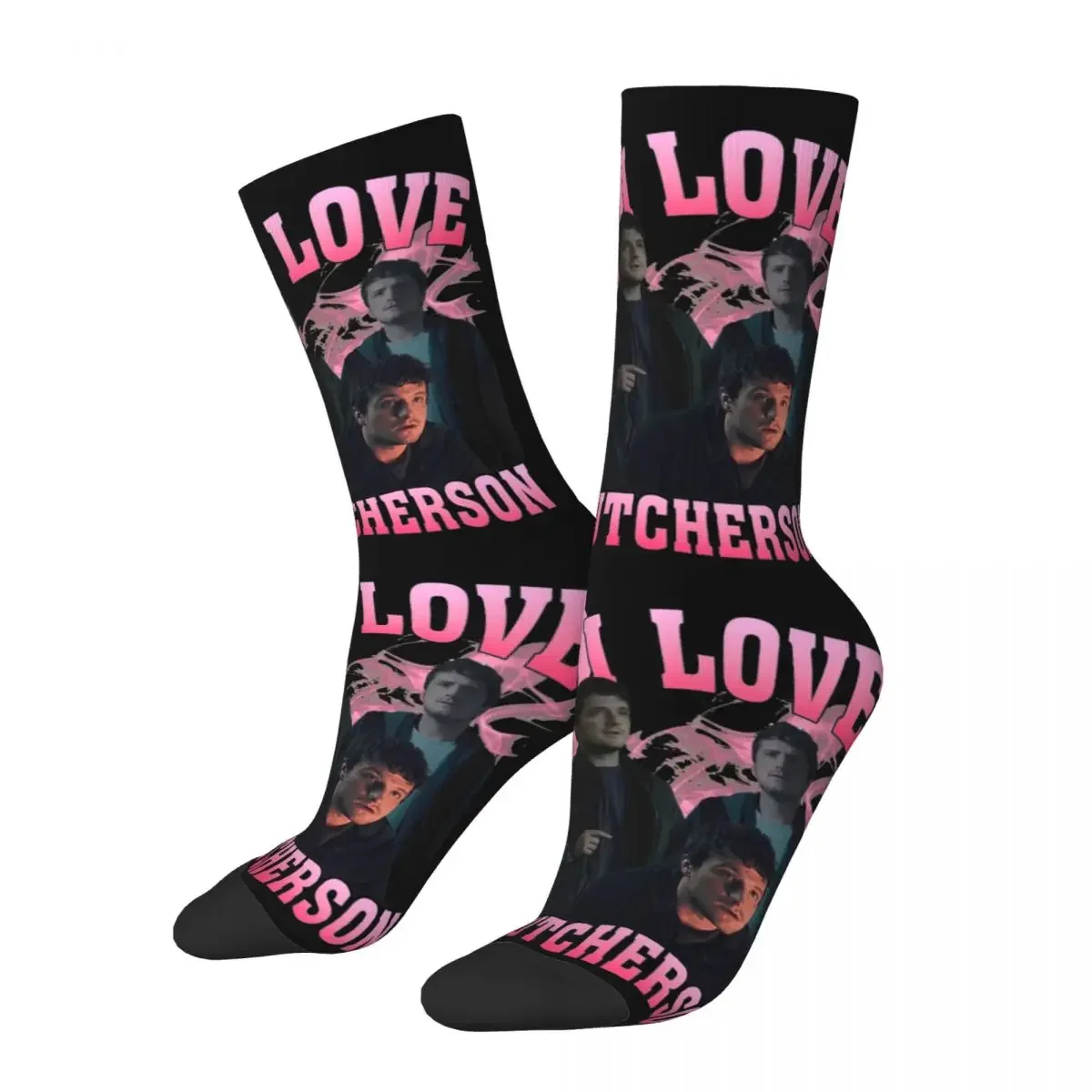 

Josh Hutcherson Whistle Meme Socks Men's Women's Funny Happy Socks Novelty Street Style Spring Summer Autumn Winter Gifts