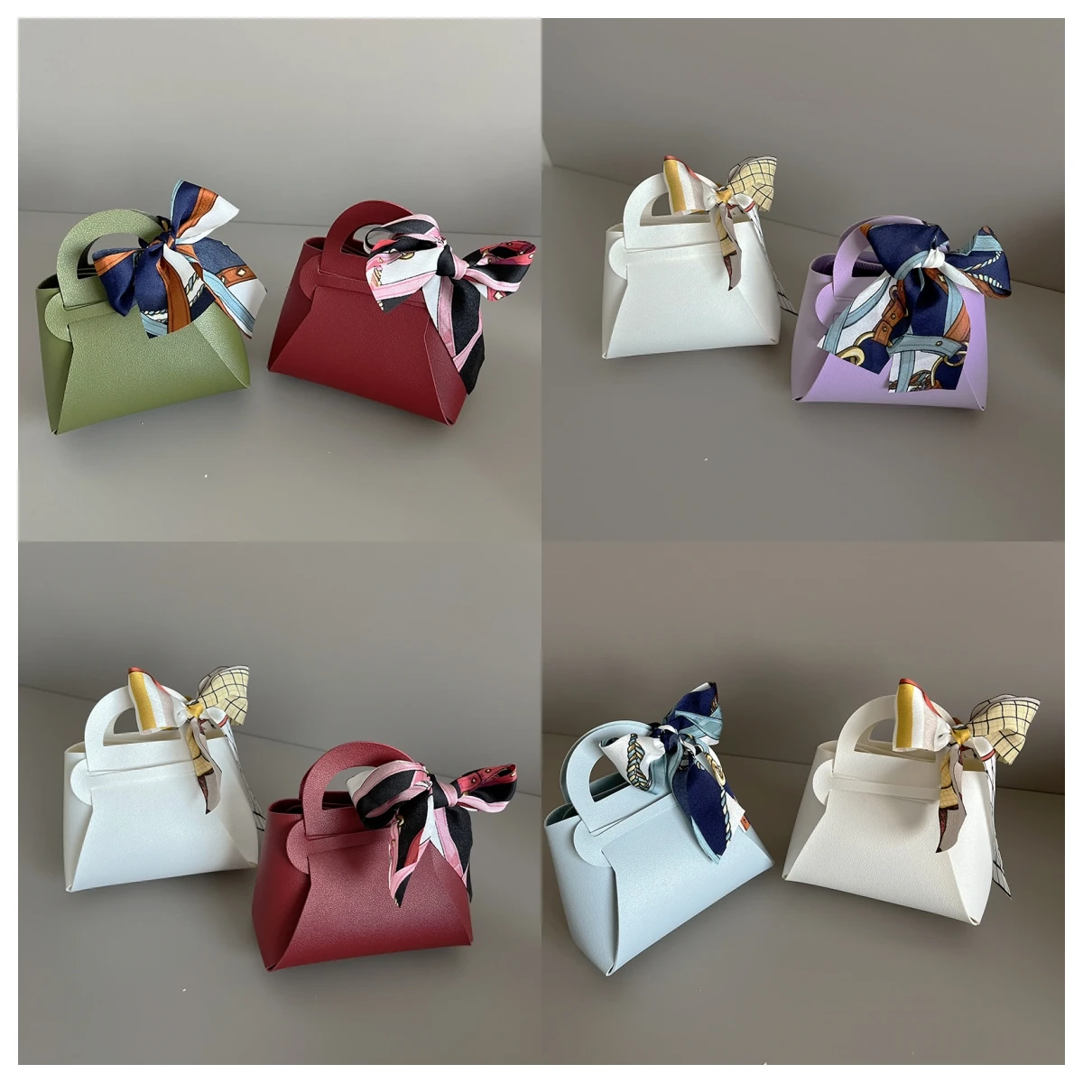 

40pcs Easter Gift Box Wholesale Eid Holiday Gifts Box Baby Shower Leather Gift Bag Packaging for Small Businesses Gift Packaging